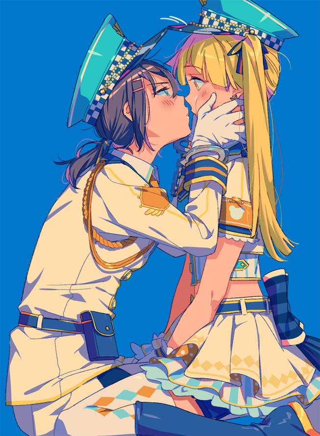 tsurumaki kokoro and okusawa misaki (bang dream!) drawn by bandolllll