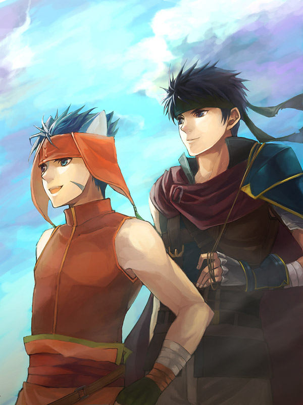 ike and ranulf (fire emblem and 1 more) drawn by kaito_(sawayakasawaday)