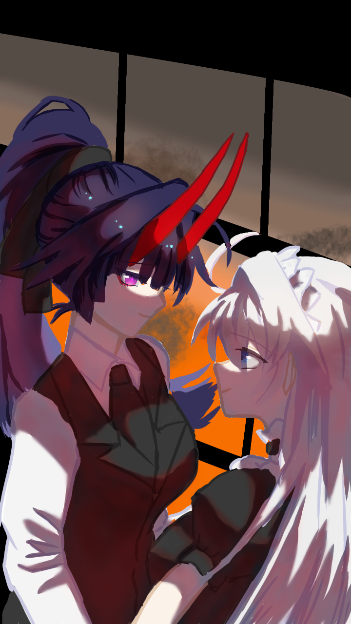 kiana kaslana and raiden mei (honkai and 1 more) drawn by user_hjgy5758