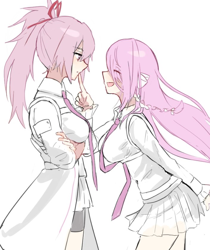 kura satomi and tsukishiro monaka (heaven burns red) drawn by anko_(ankoromoti_grma)