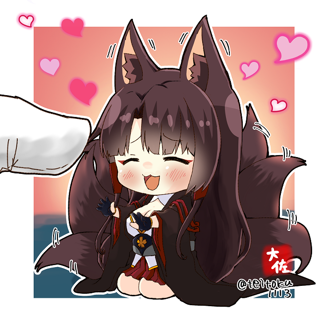 commander and akagi (azur lane) drawn by taisa_(kari)