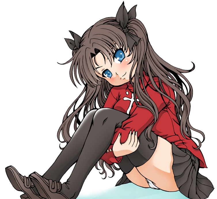tohsaka rin (fate and 1 more) drawn by lovechui