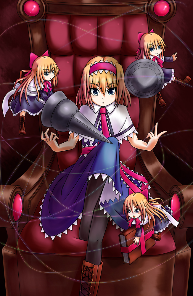 alice margatroid and shanghai doll (touhou) drawn by sen-asanagi