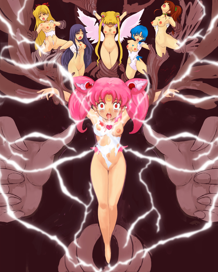 tsukino usagi, sailor moon, mizuno ami, aino minako, hino rei, and 6 more (bishoujo senshi sailor moon) drawn by himapooh