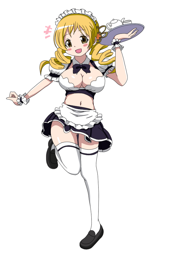 tomoe mami (mahou shoujo madoka magica) drawn by hoshino.