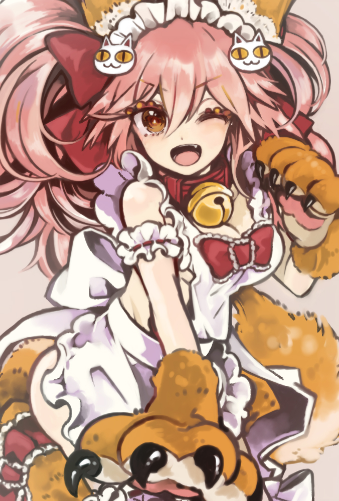 tamamo and tamamo cat (fate and 1 more) drawn by ml_(xjtn3257)
