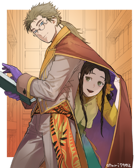 sarah carson and thomas bent (saga and 1 more) drawn by indesign