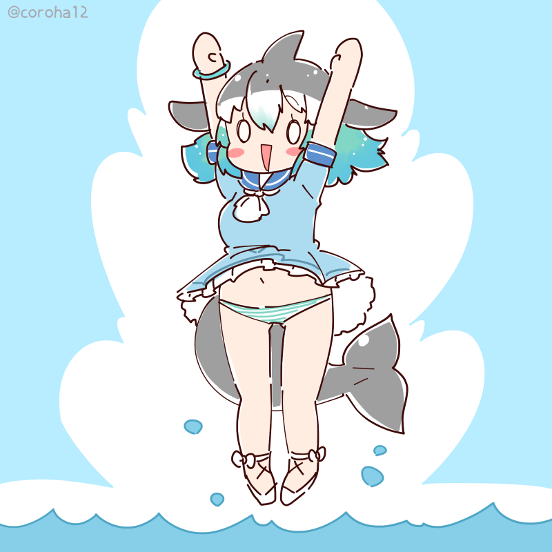 common bottlenose dolphin (kemono friends) drawn by coroha