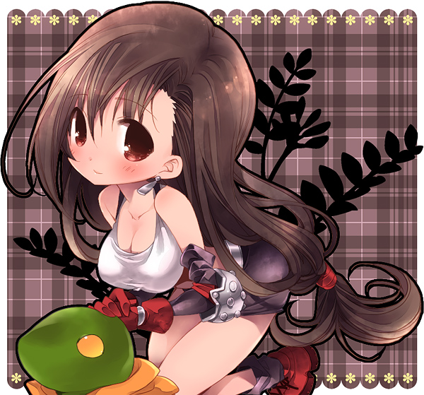 tifa lockhart and tonberry (final fantasy and 1 more) drawn by cotoji