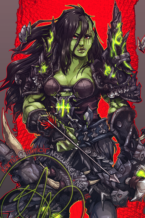 warcraft and 1 more drawn by karniz
