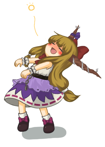 ibuki suika (touhou) drawn by pentagon_(uzus)