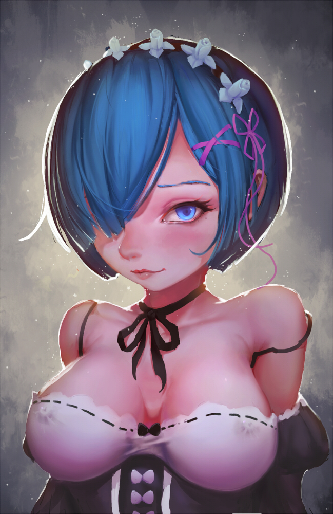 rem (re:zero kara hajimeru isekai seikatsu) drawn by sunligh_mao