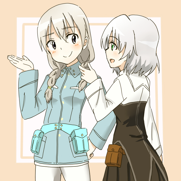 sanya v. litvyak and eila ilmatar juutilainen (world witches series and 1 more) drawn by hatopoo_(beach7pijon)