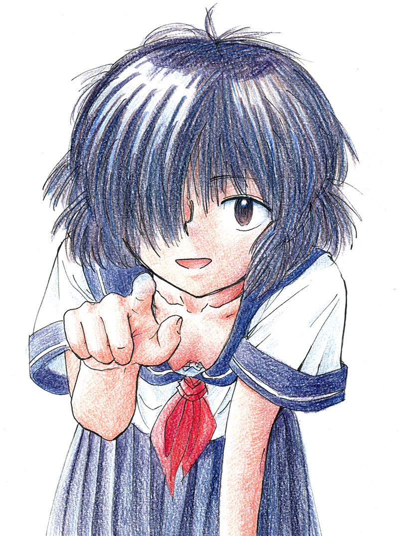 urabe mikoto (nazo no kanojo x) drawn by s-a-murai