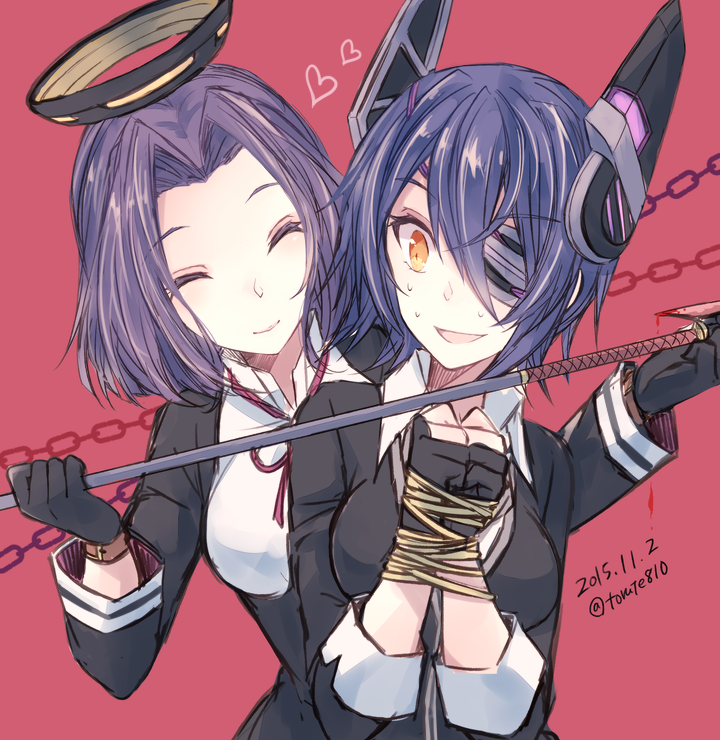 tenryuu and tatsuta (kantai collection) drawn by kabocha_torute