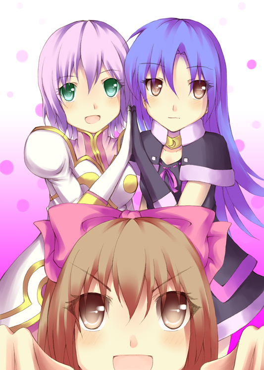 kisaragi chihaya, estellise sidos heurassein, and karol capel (idolmaster and 3 more) drawn by fujiwara_tsukasa