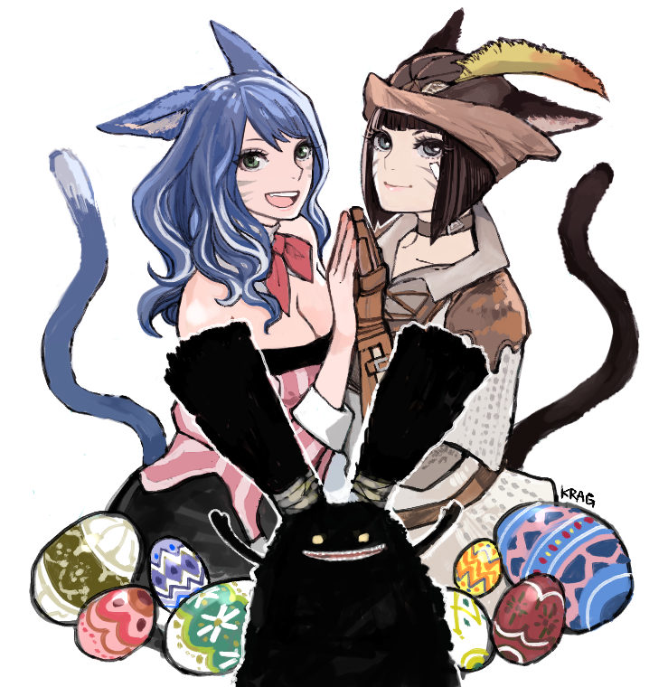 warrior of light and spriggan (final fantasy and 1 more) drawn by yum0811