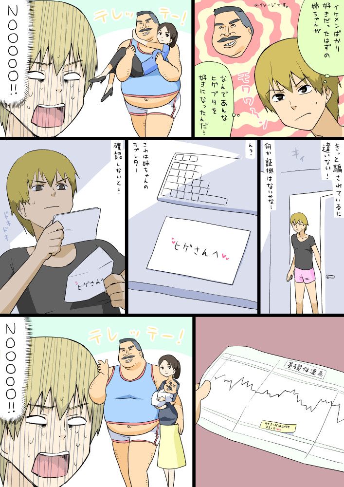 hige habahiro, wakabayashi iori, and wakabayashi isamu (original and 1 more) drawn by otoi_rekomaru
