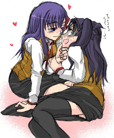 tohsaka rin and matou sakura (fate and 1 more)