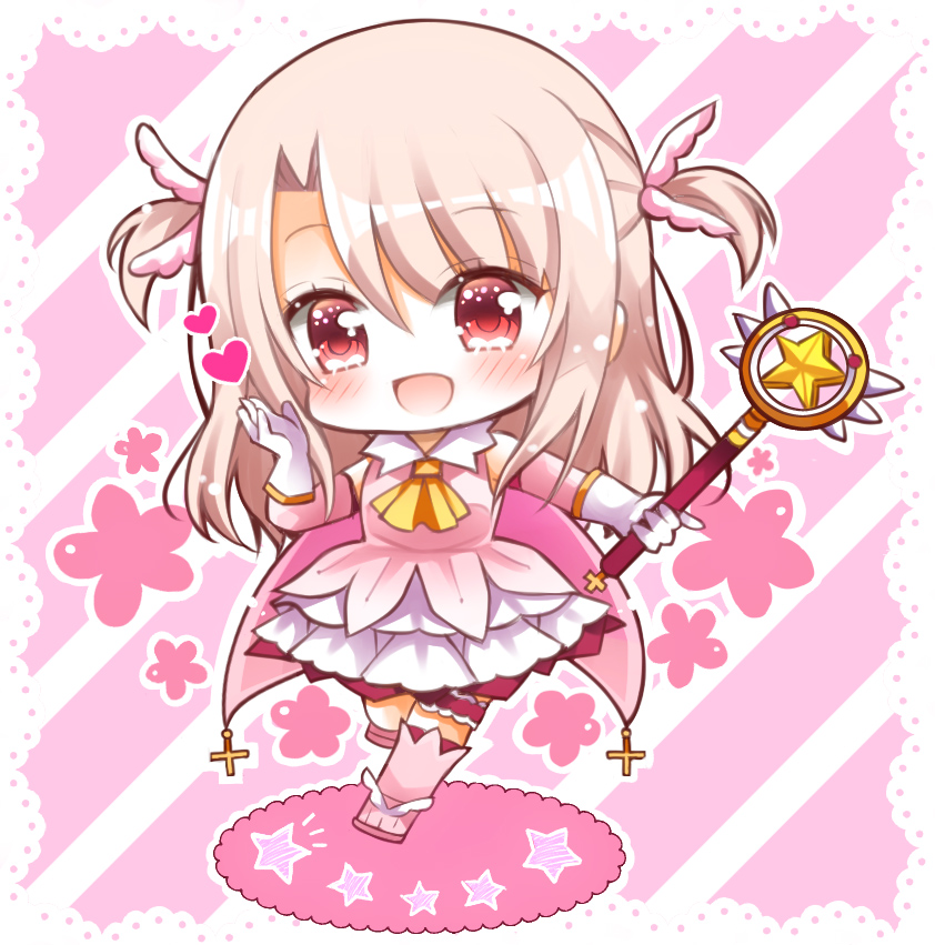 illyasviel von einzbern, prisma illya, and magical ruby (fate and 1 more) drawn by toko_(torisan_ren)