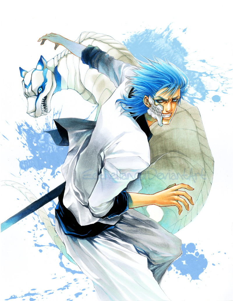 grimmjow jaegerjaquez (bleach) drawn by ecthelian