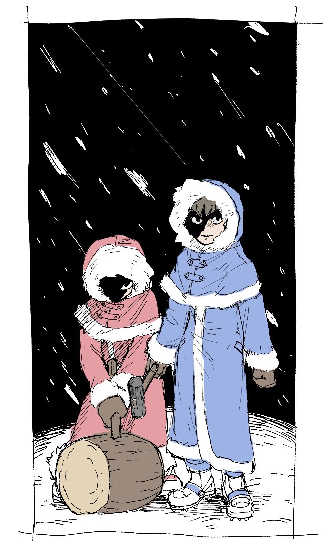 nana and popo (ice climber) drawn by dancho_no_mori