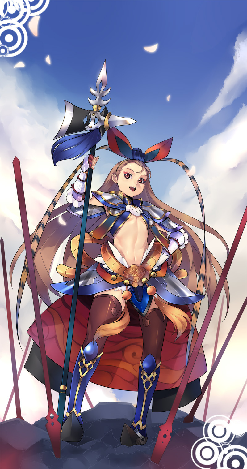 minase iori and lu bu (idolmaster and 2 more) drawn by ban!_(bansankan)