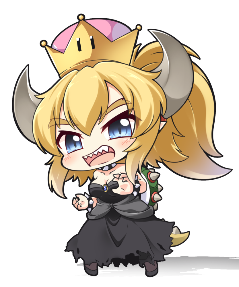 bowsette (mario and 1 more) drawn by shachoo.