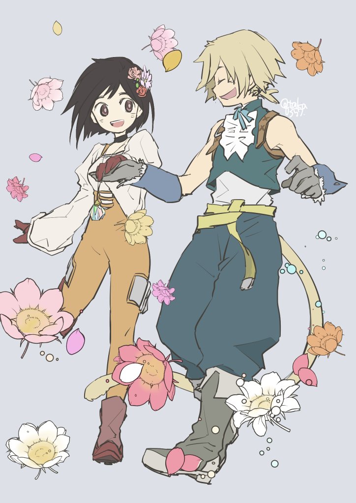 zidane tribal and garnet til alexandros xvii (final fantasy and 1 more) drawn by takase_toho