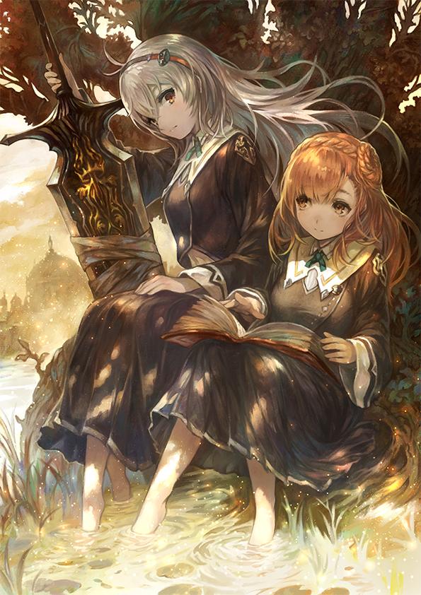 arnas and lyuritis (yoru no nai kuni) drawn by yoshiku_(oden-usagi)
