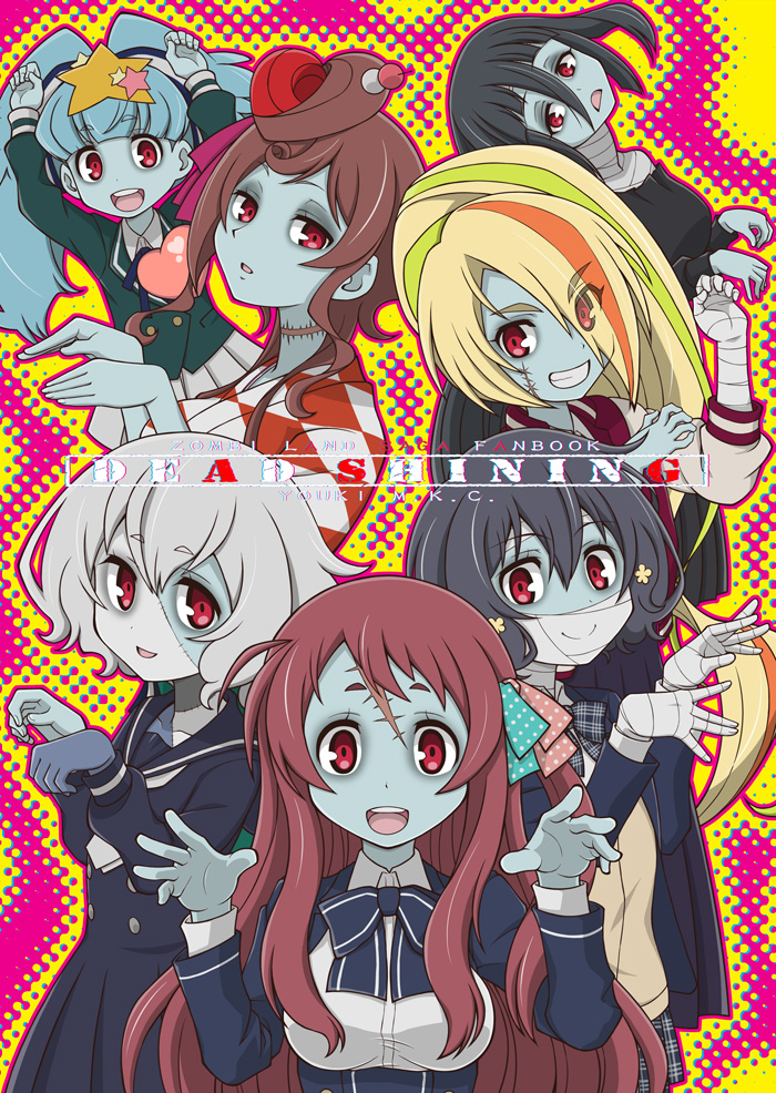 konno junko, minamoto sakura, mizuno ai, nikaidou saki, hoshikawa lily, and 2 more (zombie land saga) drawn by yuuki_akira