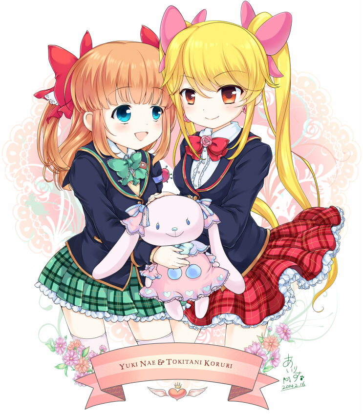 yuuki nae and tokitani koruri (girlfriend) drawn by iris_anemone