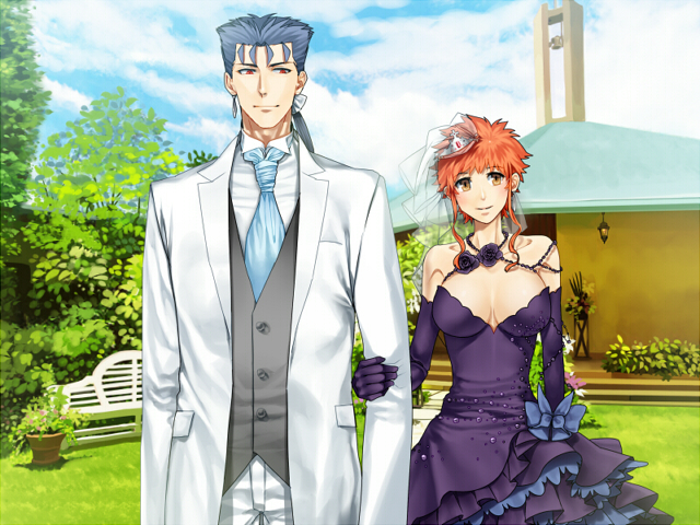 emiya shirou and cu chulainn (fate and 1 more) drawn by mitsuki_mitsuno