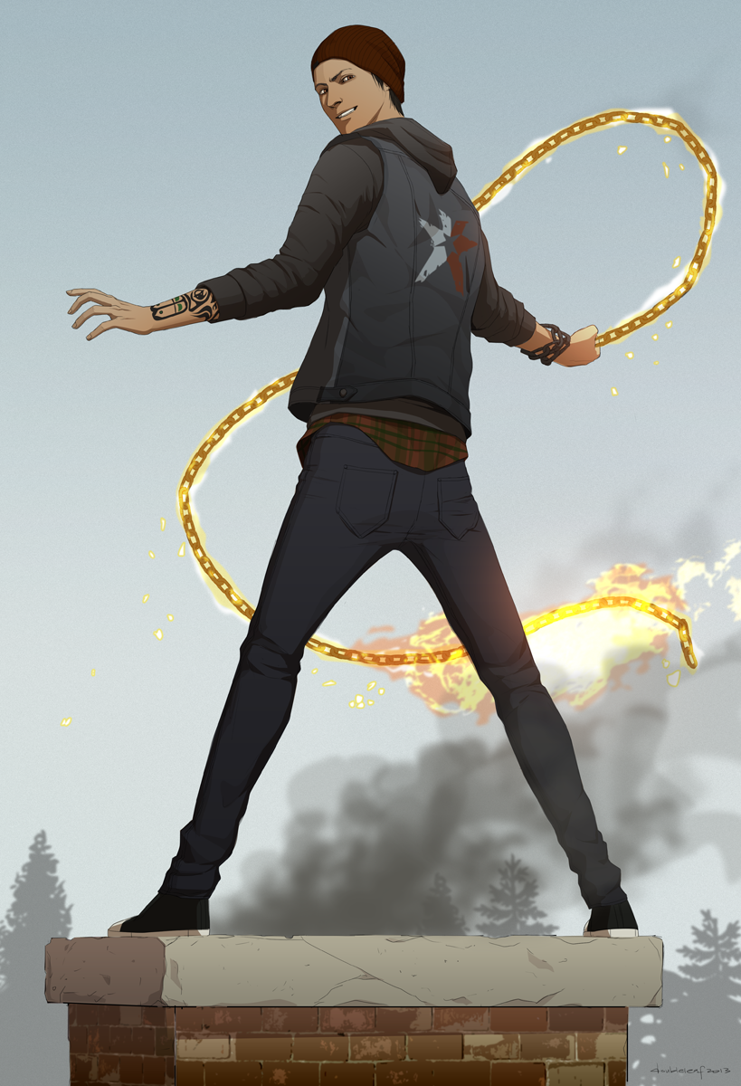 delsin rowe (infamous and 1 more) drawn by gb_(doubleleaf)