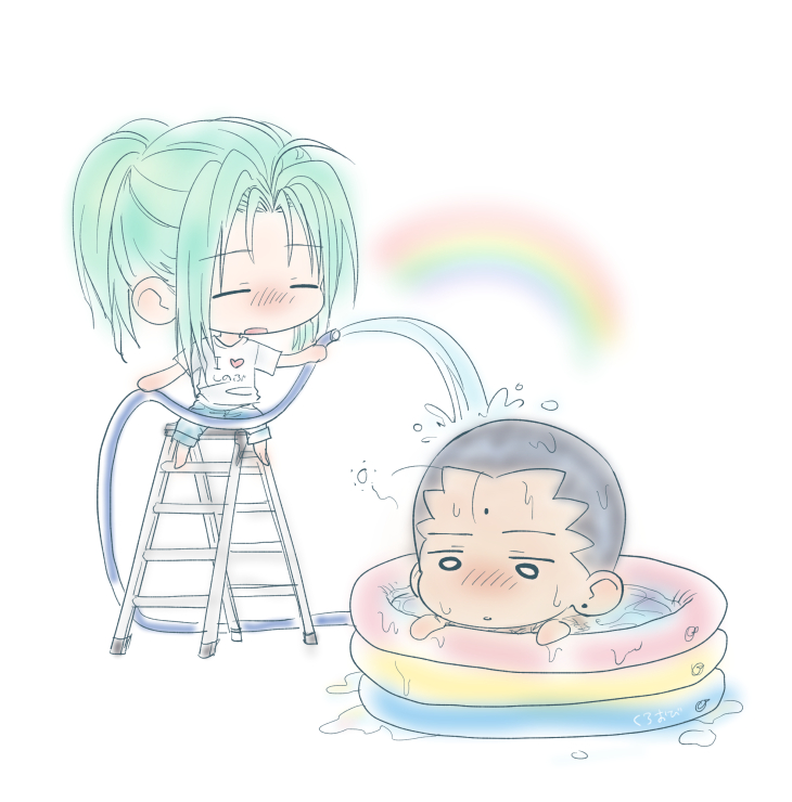 sensui shinobu and itsuki (yu yu hakusho) drawn by kuroobiayu