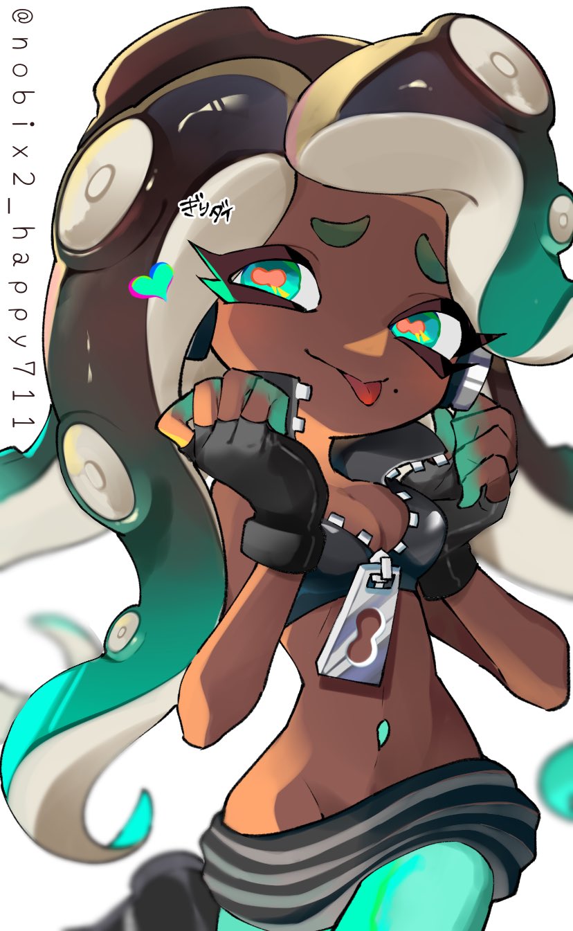 marina (splatoon and 1 more) drawn by nobix2_happy711
