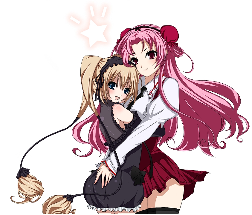 ekaterina kurae and tsujidou miyuri (seikon no qwaser) drawn by shii_(niku-9)
