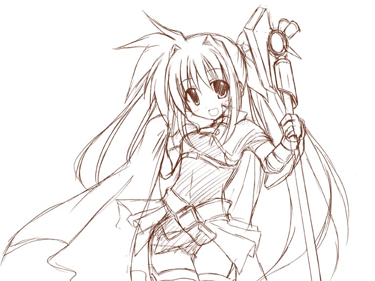 fate testarossa and bardiche (lyrical nanoha and 2 more)