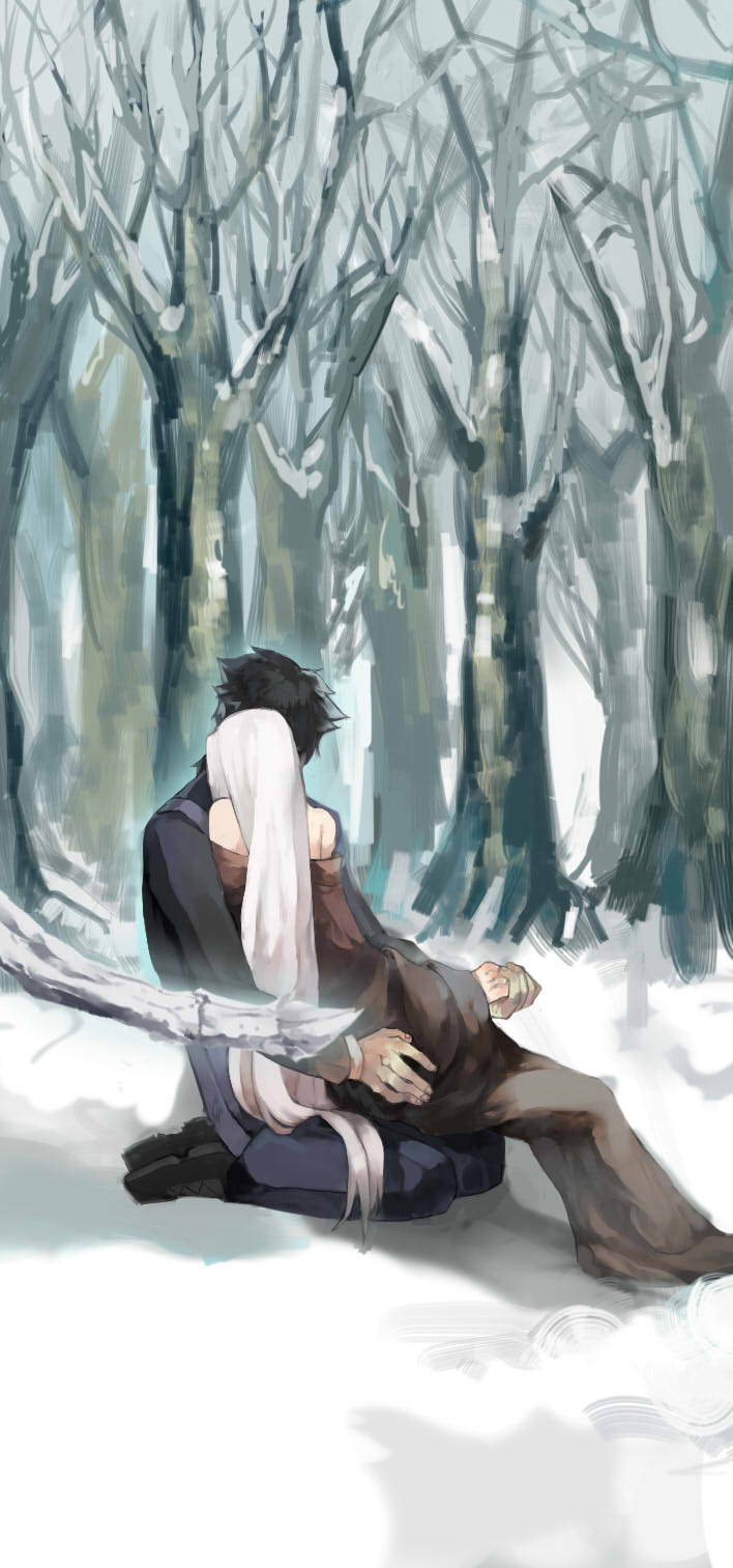 emiya kiritsugu and irisviel von einzbern (fate and 1 more) drawn by a3habit