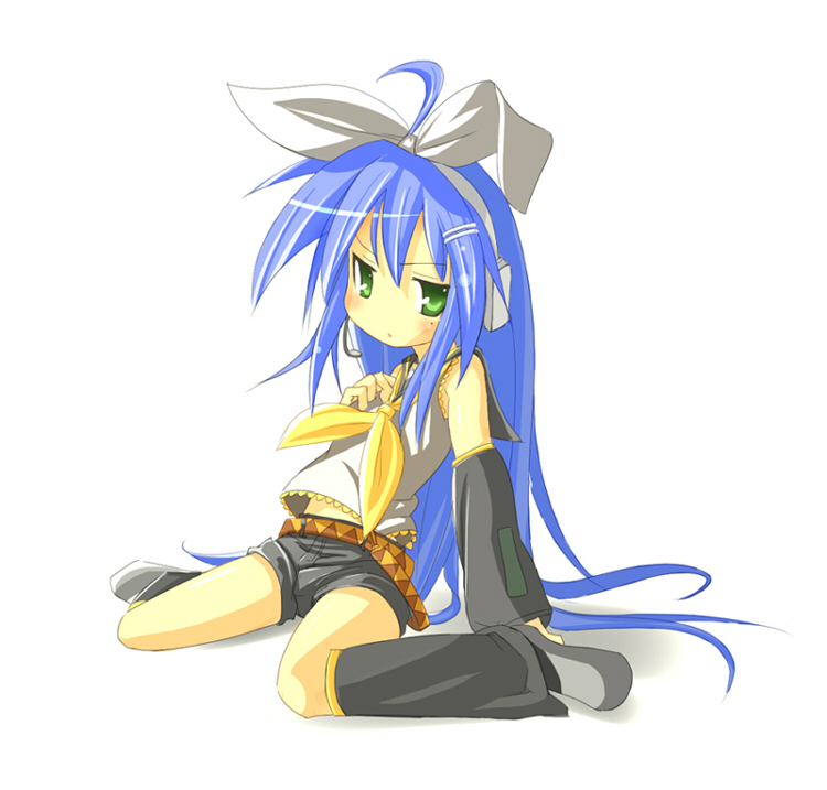 kagamine rin and izumi konata (vocaloid and 1 more) drawn by miko_machi