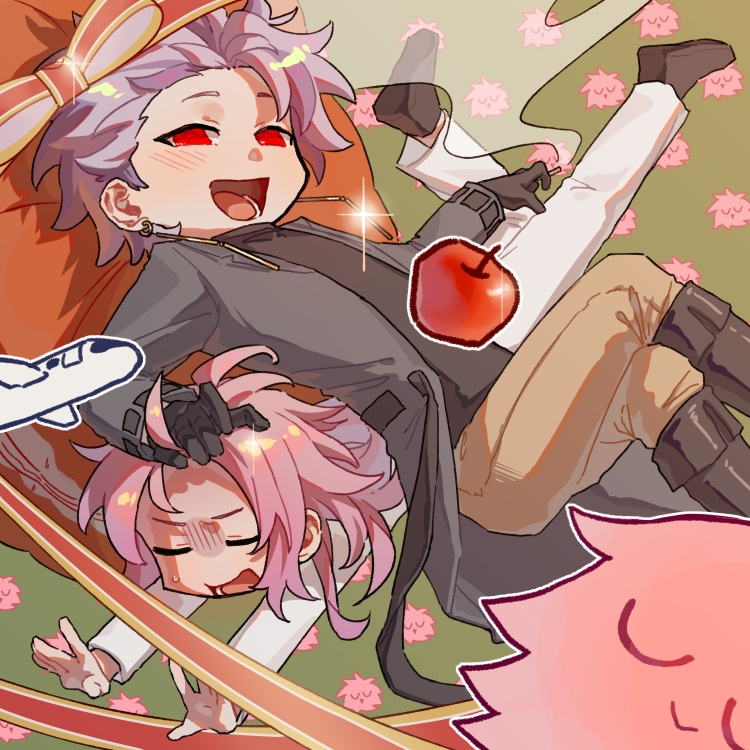 hatsutori hajime and theodore riddle (saibou shinkyoku) drawn by nuonuonuo_chenyang