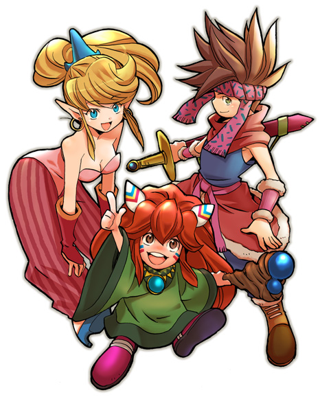 primm, popoi, and randi (seiken densetsu and 1 more) drawn by homa_kura