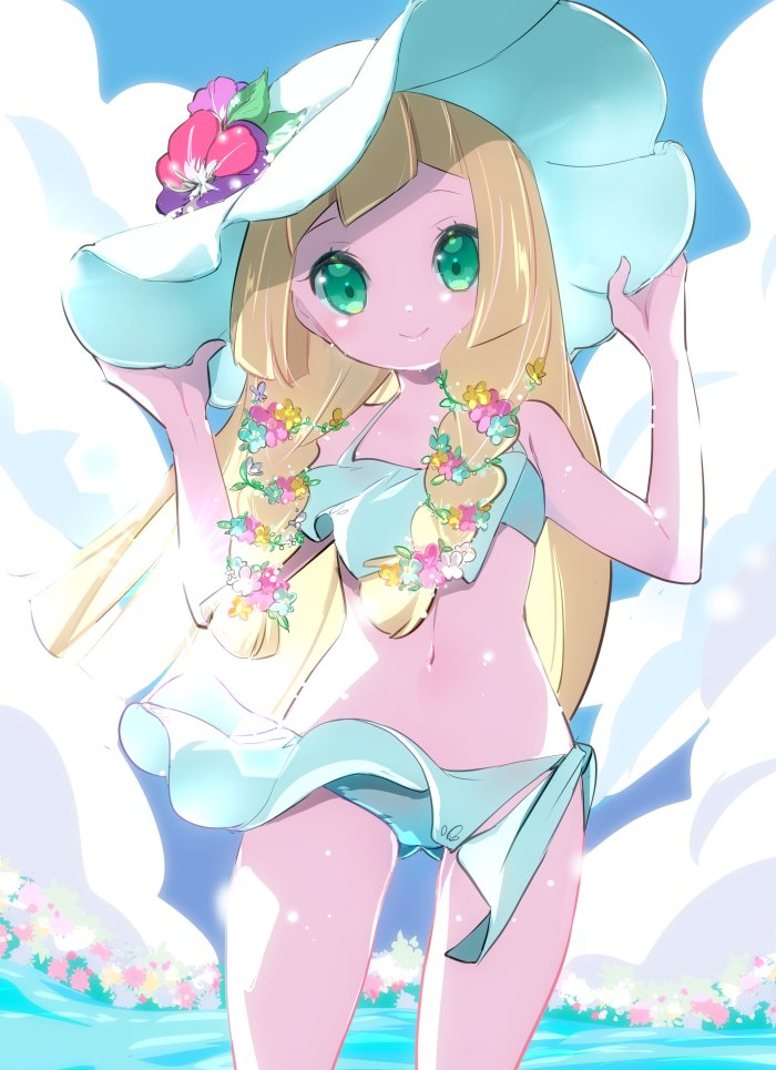 lillie (pokemon and 1 more) drawn by chorimokki
