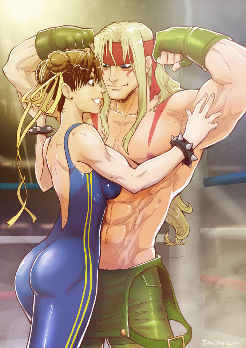 chun-li and alex (street fighter and 2 more) drawn by danusko