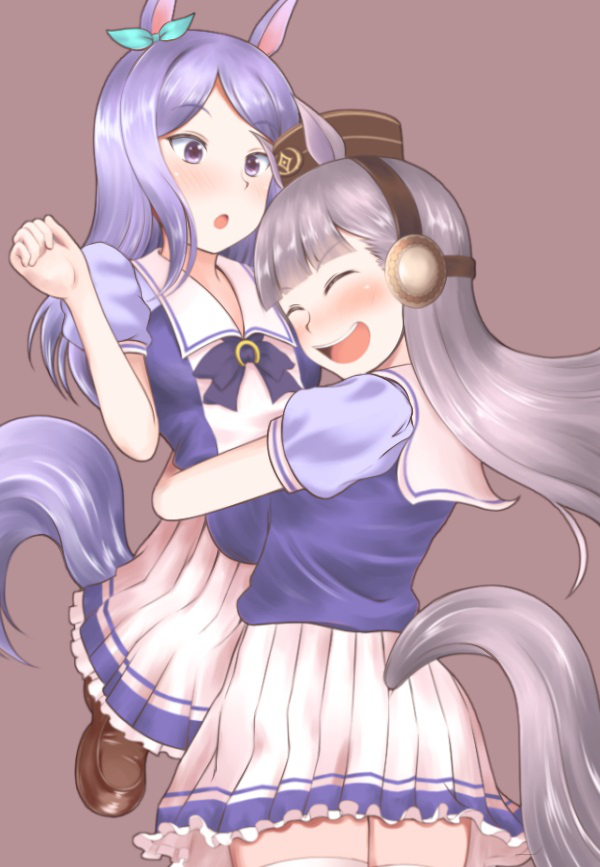mejiro mcqueen and gold ship (umamusume) drawn by kikikitsune