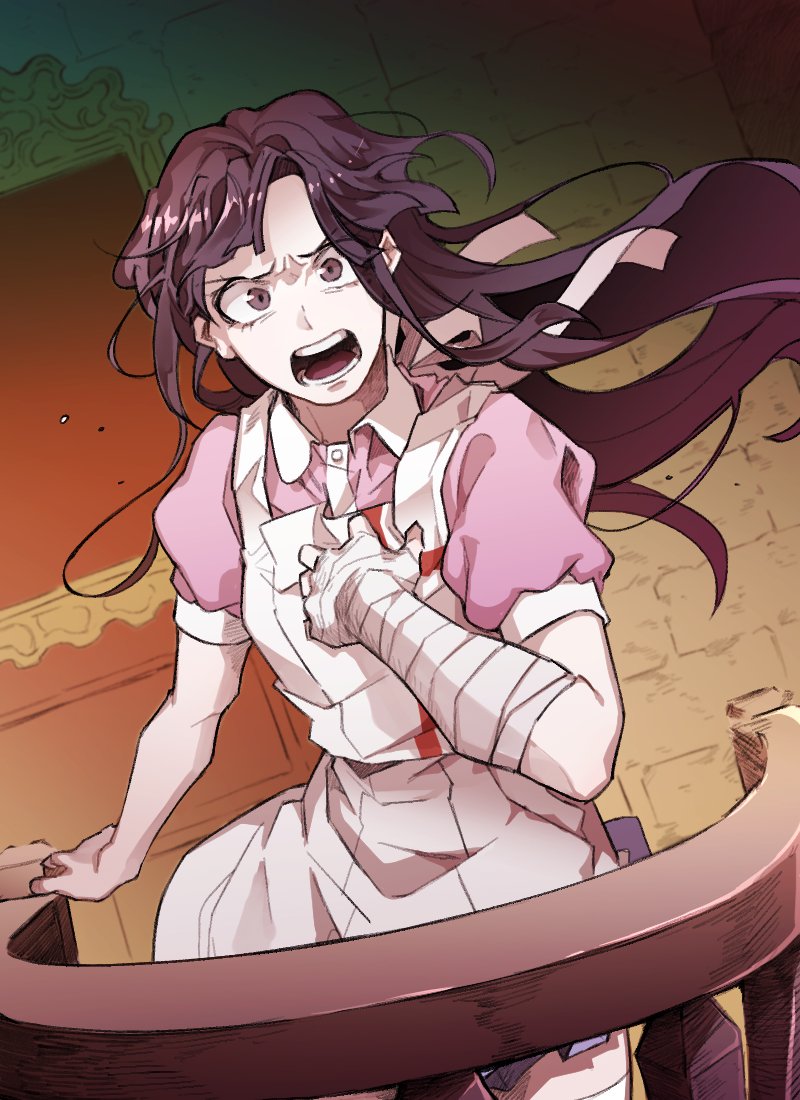 tsumiki mikan (danganronpa and 1 more) drawn by bambi_(bam7752)