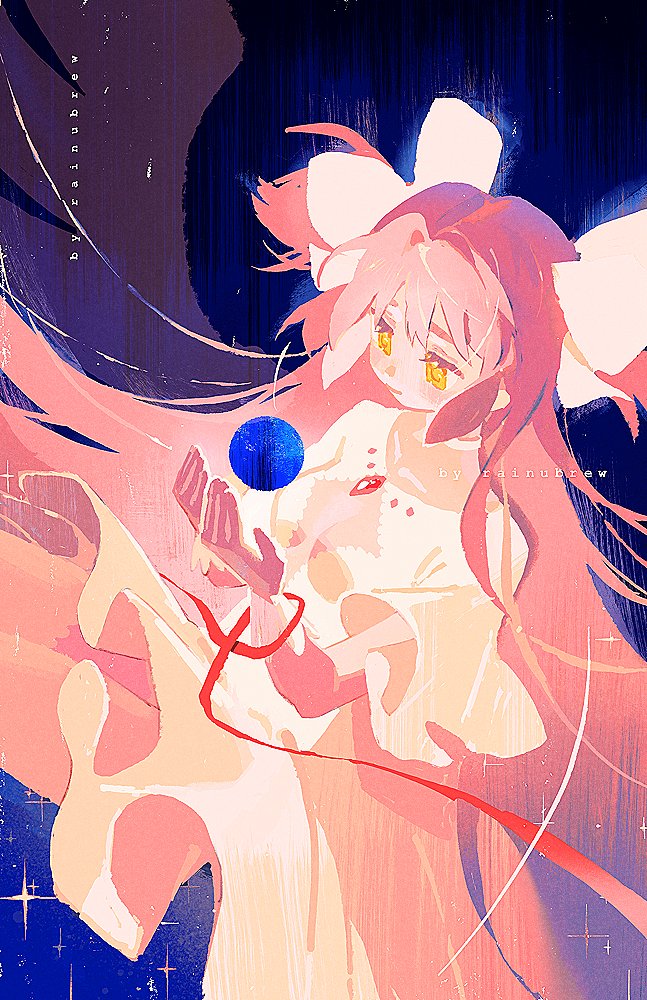 kaname madoka and ultimate madoka (mahou shoujo madoka magica) drawn by rainubrew