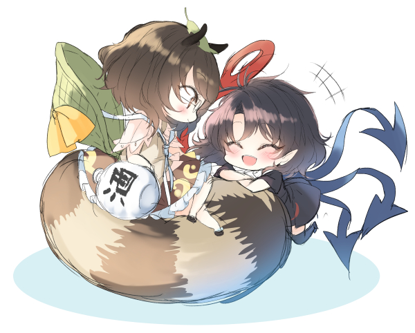 houjuu nue and futatsuiwa mamizou (touhou) drawn by piyokichi