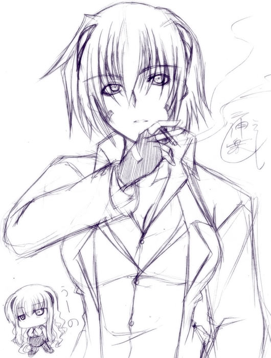 uno (lyrical nanoha and 1 more) drawn by hagane_soushi
