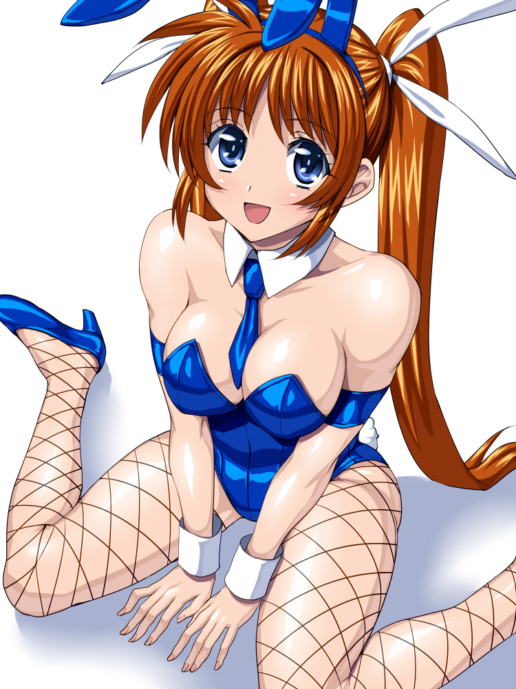 takamachi nanoha (lyrical nanoha and 1 more) drawn by sen_(sansui)